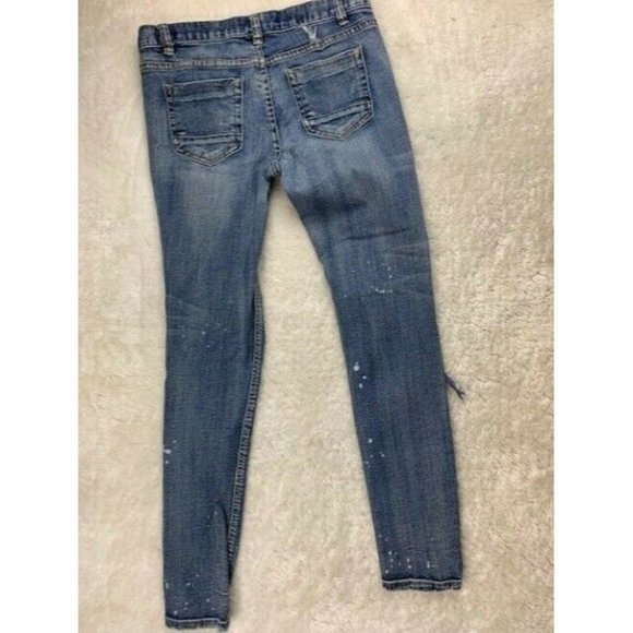 Revolt Size 7 Womens Jeans Destroyed Rip Torn Distressed Low Rise Skinny… - Picture 3 of 4